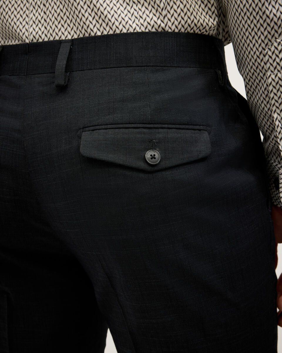 Ezra Tailored Textured Pant, Charcoal, hi-res
